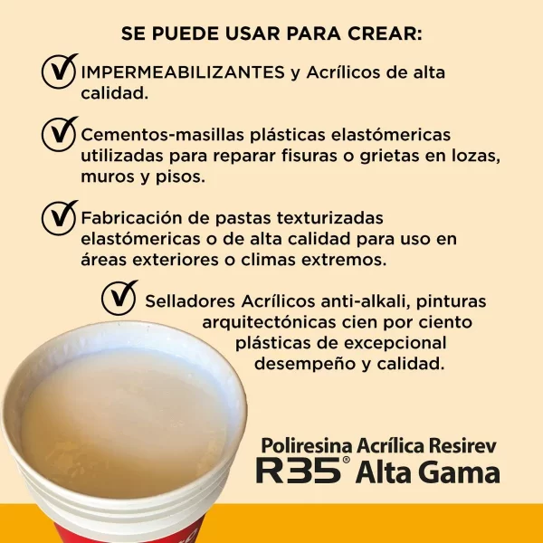 Resina Acrílica Resirev R35 - Image 2
